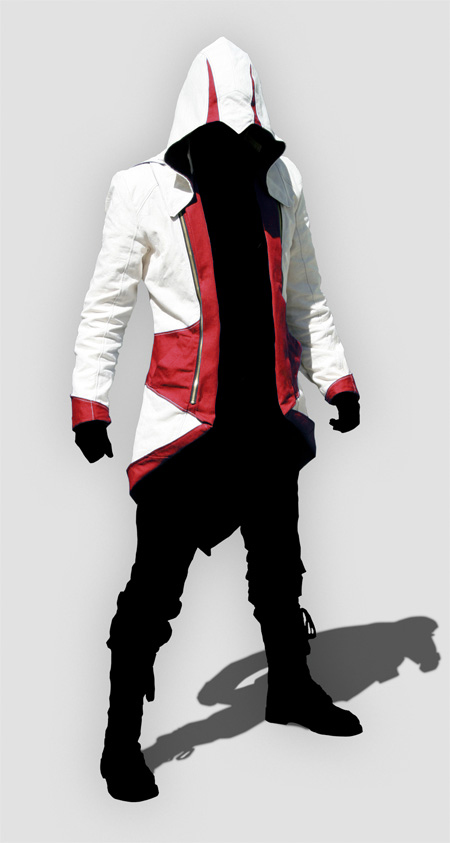 Assassin's Creed III Connor Red And White Jacket Cosplay Costume